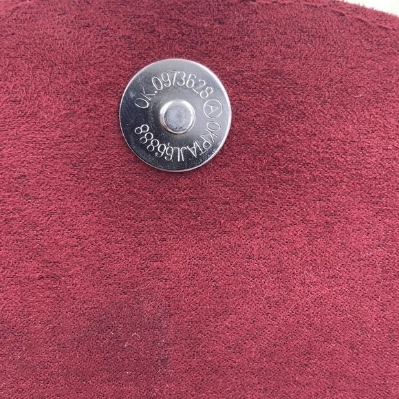 Burgundy MIRROR CLUTCH - Picture 4 of 9